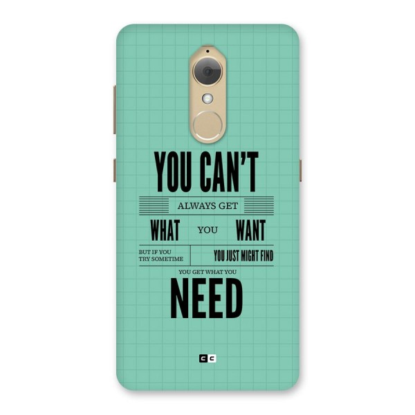 Cant Always Get Back Case for Lenovo K8