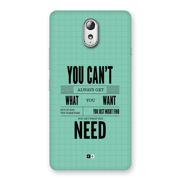 Cant Always Get Back Case for Lenovo Vibe P1M