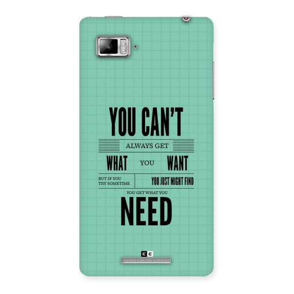 Cant Always Get Back Case for Lenovo Vibe Z K910