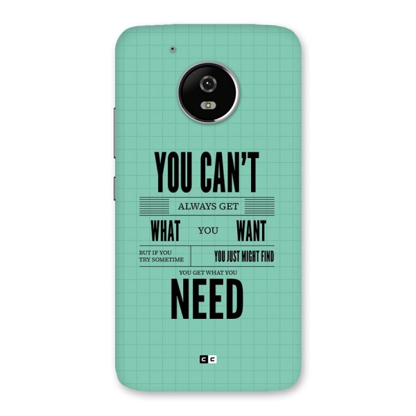 Cant Always Get Back Case for Moto G5