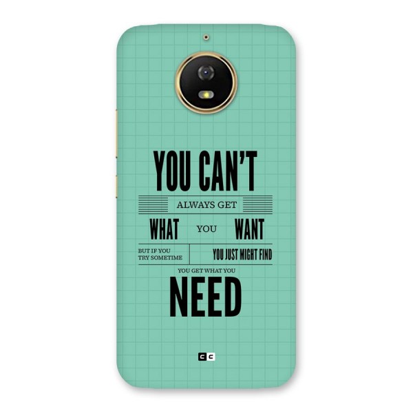 Cant Always Get Back Case for Moto G5s