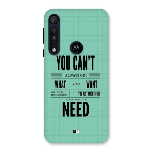 Cant Always Get Back Case for Motorola One Macro