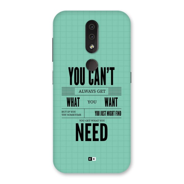 Cant Always Get Back Case for Nokia 4.2