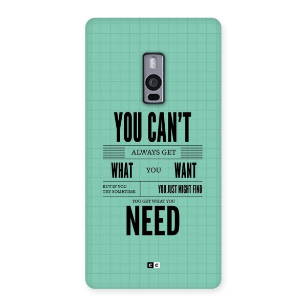 Cant Always Get Back Case for OnePlus 2