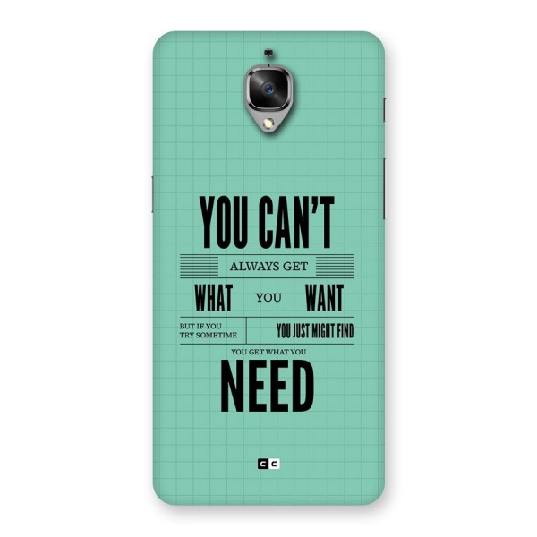 Cant Always Get Back Case for OnePlus 3