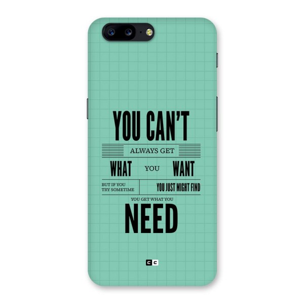 Cant Always Get Back Case for OnePlus 5