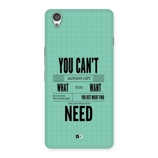 Cant Always Get Back Case for OnePlus X