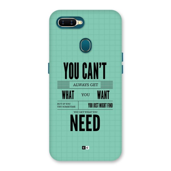 Cant Always Get Back Case for Oppo A12s