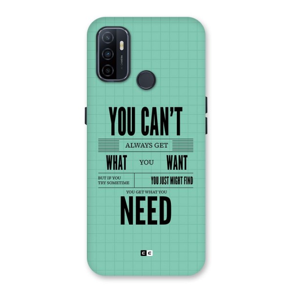 Cant Always Get Back Case for Oppo A32