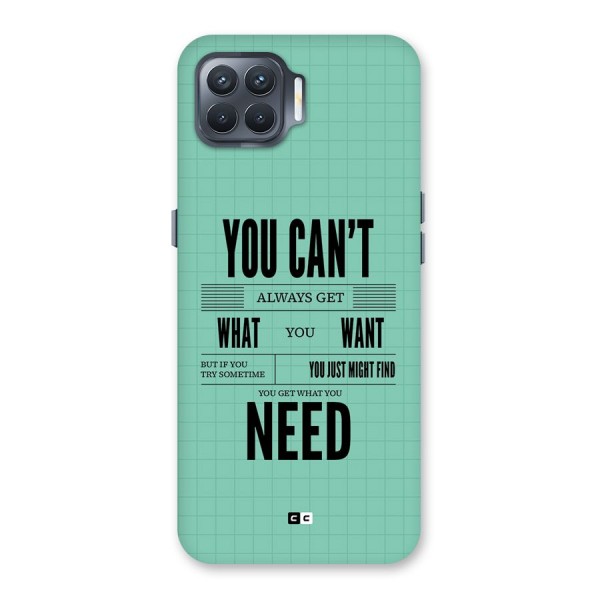 Cant Always Get Back Case for Oppo F17 Pro