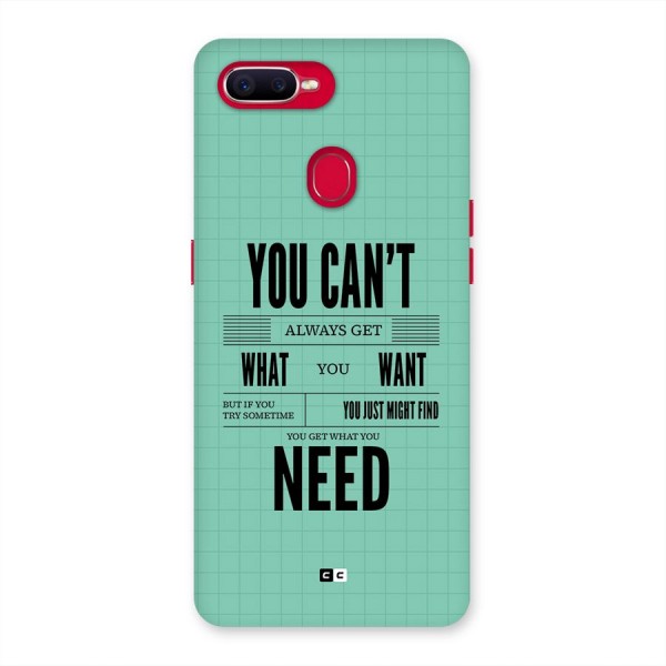 Cant Always Get Back Case for Oppo F9 Pro