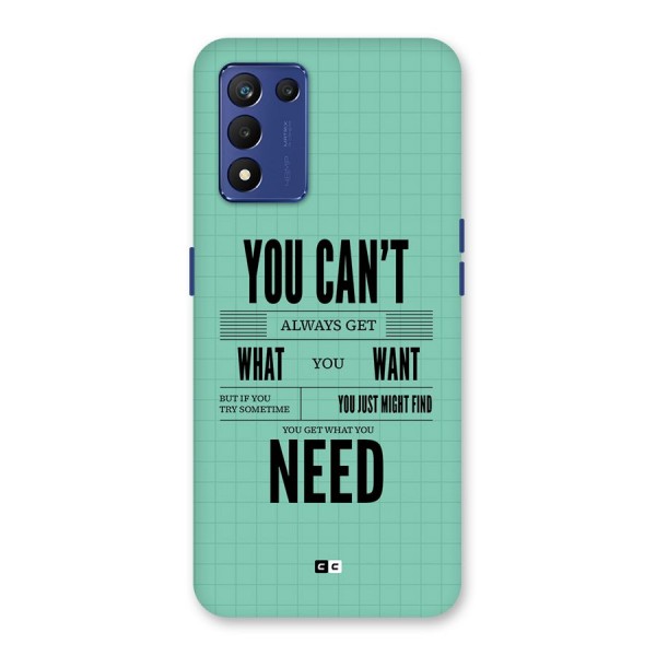 Cant Always Get Back Case for Realme 9 5G Speed