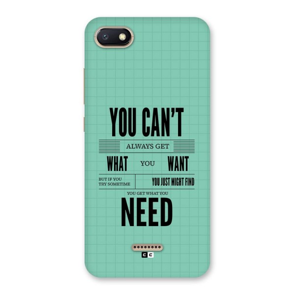 Cant Always Get Back Case for Redmi 6A