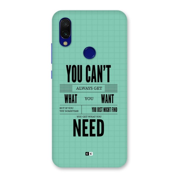 Cant Always Get Back Case for Redmi 7