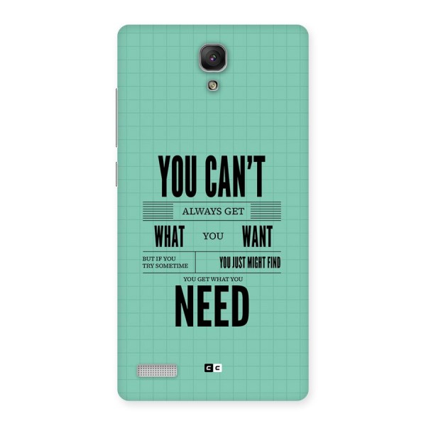 Cant Always Get Back Case for Redmi Note