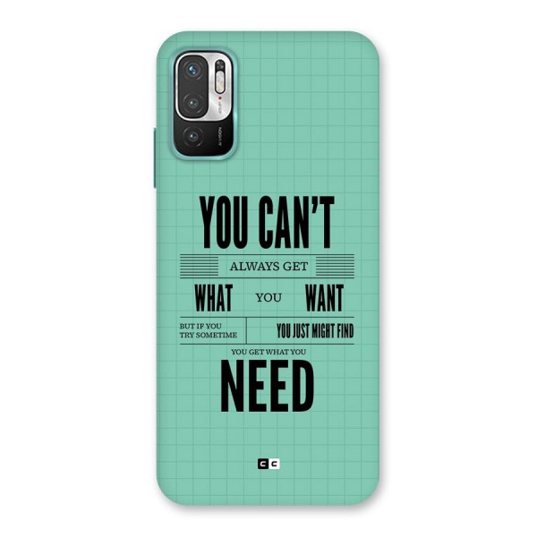 Cant Always Get Back Case for Redmi Note 10T 5G