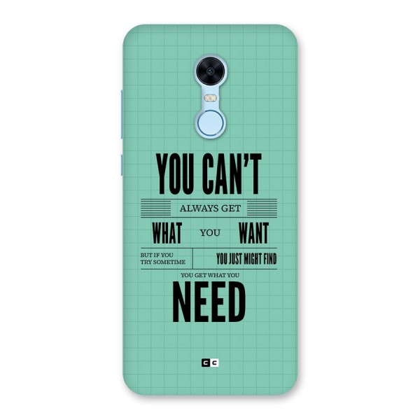 Cant Always Get Back Case for Redmi Note 5