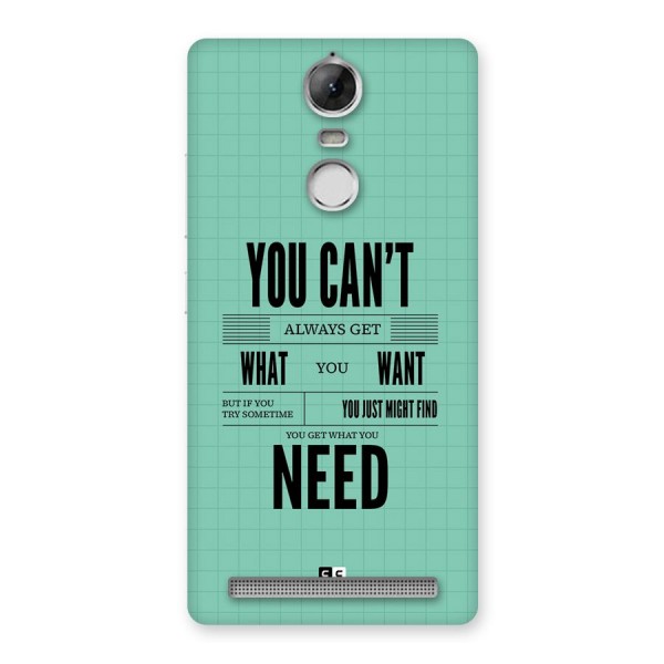 Cant Always Get Back Case for Vibe K5 Note