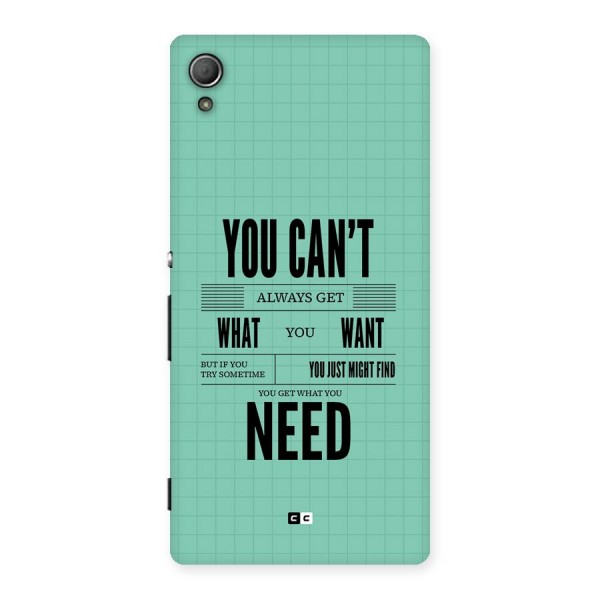 Cant Always Get Back Case for Xperia Z3 Plus