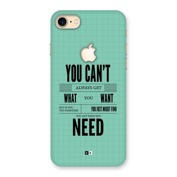 Cant Always Get Back Case for iPhone 7 Apple Cut