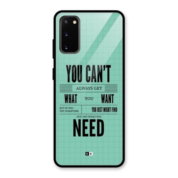 Cant Always Get Glass Back Case for Galaxy S20
