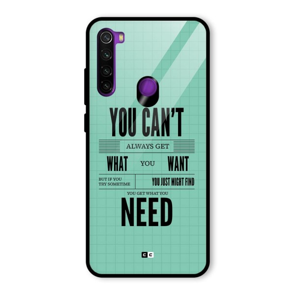 Cant Always Get Glass Back Case for Redmi Note 8