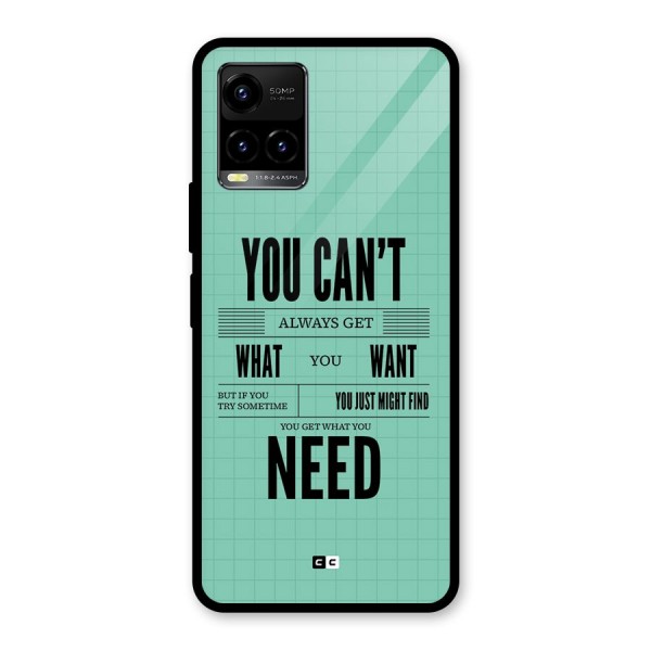Cant Always Get Glass Back Case for Vivo Y33s