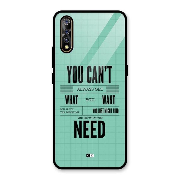 Cant Always Get Glass Back Case for Vivo Z1x
