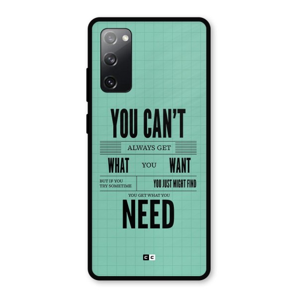 Cant Always Get Metal Back Case for Galaxy S20 FE 5G