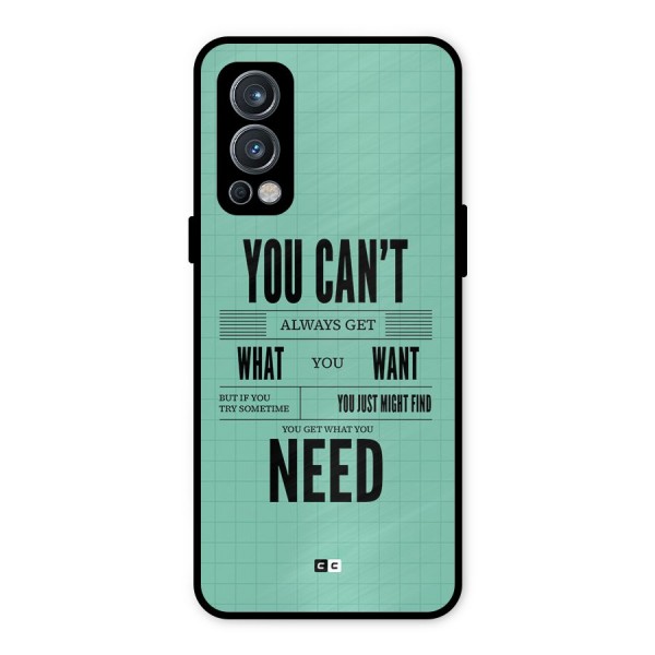Cant Always Get Metal Back Case for OnePlus Nord 2 5G