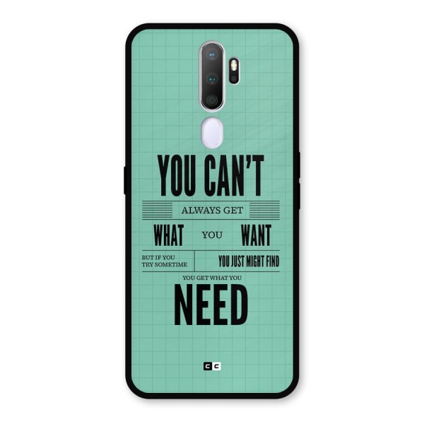 Cant Always Get Metal Back Case for Oppo A5 (2020)