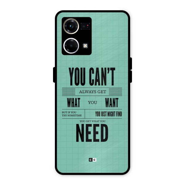 Cant Always Get Metal Back Case for Oppo F21 Pro 4G