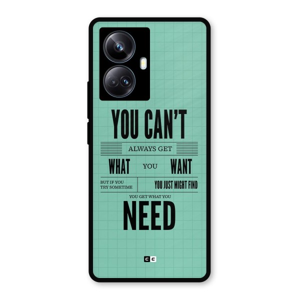 Cant Always Get Metal Back Case for Realme 10 Pro Plus