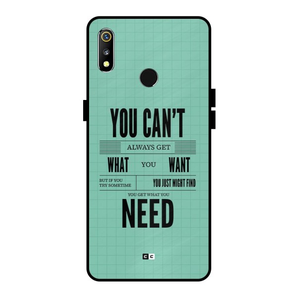 Cant Always Get Metal Back Case for Realme 3