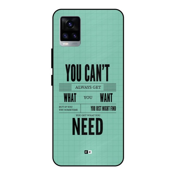 Cant Always Get Metal Back Case for Vivo V20