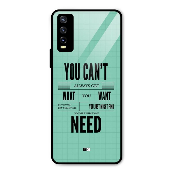 Cant Always Get Metal Back Case for Vivo Y20i