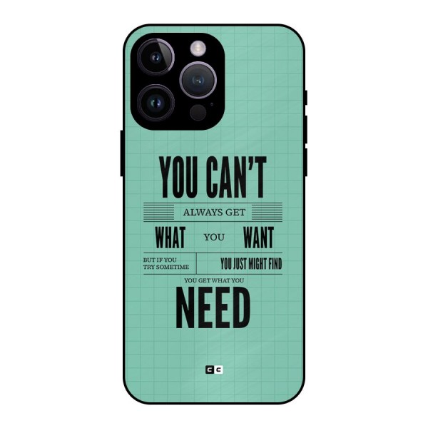 Cant Always Get Metal Back Case for iPhone 14 Pro Max