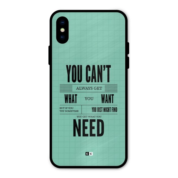 Cant Always Get Metal Back Case for iPhone XS