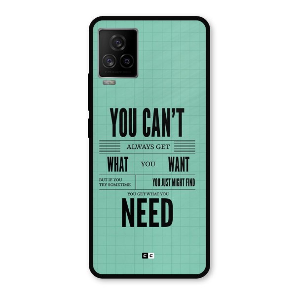Cant Always Get Metal Back Case for iQOO 7 Legend 5G