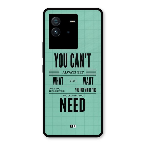 Cant Always Get Metal Back Case for iQOO Neo 6 5G