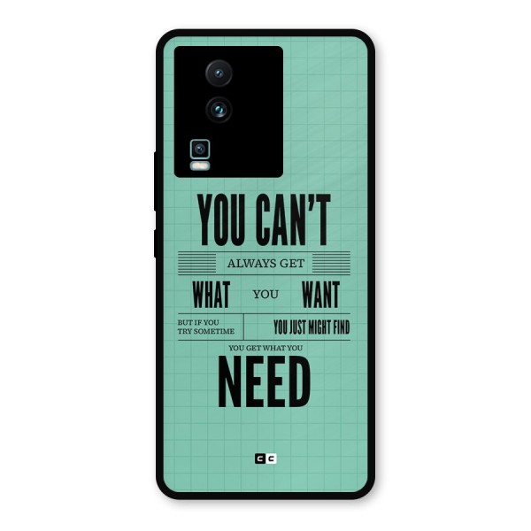 Cant Always Get Metal Back Case for iQOO Neo 7 Pro
