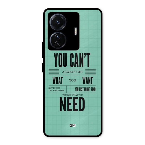 Cant Always Get Metal Back Case for iQOO Z6