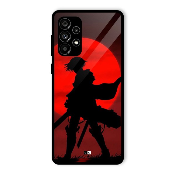 Captain Levi Acramen Glass Back Case for Galaxy A73 5G