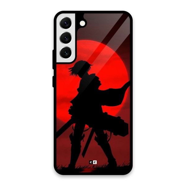Captain Levi Acramen Glass Back Case for Galaxy S22 Plus 5G