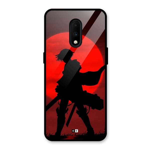 Captain Levi Acramen Glass Back Case for OnePlus 7