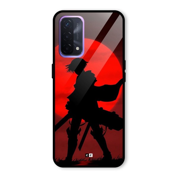 Captain Levi Acramen Glass Back Case for Oppo A74 5G