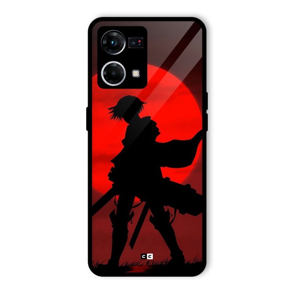 Captain Levi Acramen Glass Back Case for Oppo F21s Pro 4G