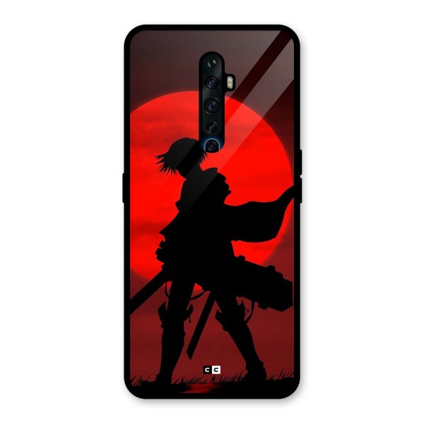 Captain Levi Acramen Glass Back Case for Oppo Reno2 F