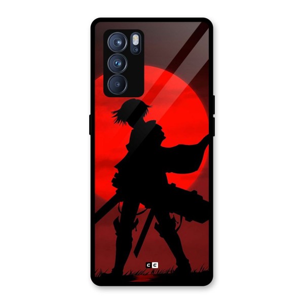 Captain Levi Acramen Glass Back Case for Oppo Reno6 Pro 5G