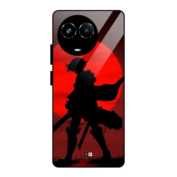 Captain Levi Acramen Glass Back Case for Realme 11X